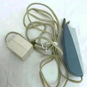 Vintage Sears Electric Fabric Scissors Blue and White Great Condition